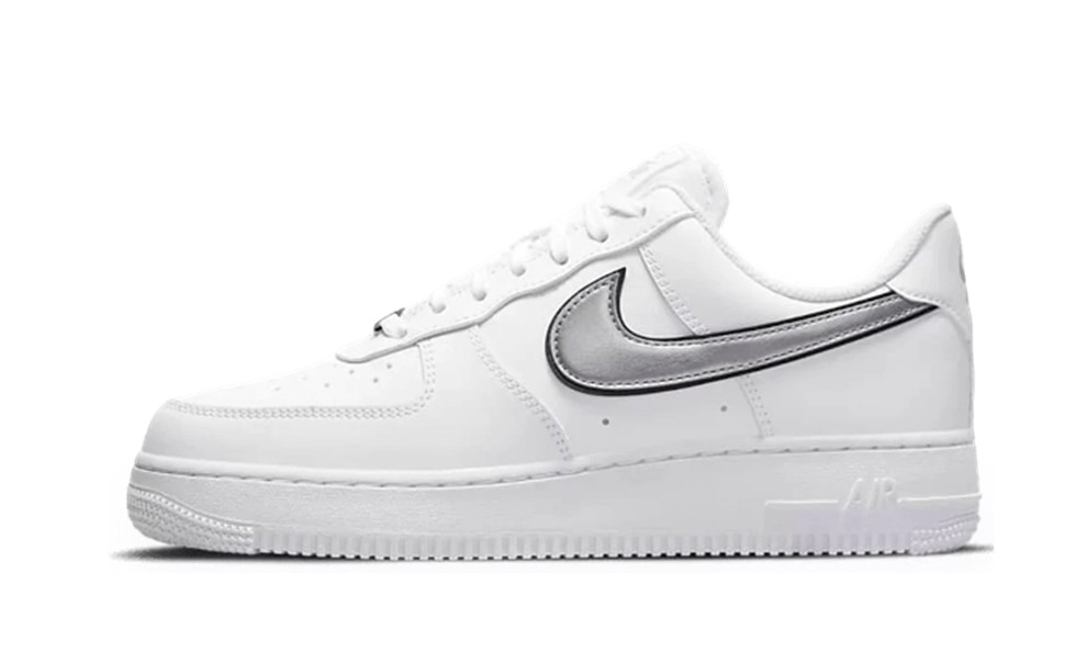 moronic Patent overskæg Nike Air Force 1 Low Sko Essential Hvid Metallic Sølv – billige nike sko,billige  adidas sko,air max sko