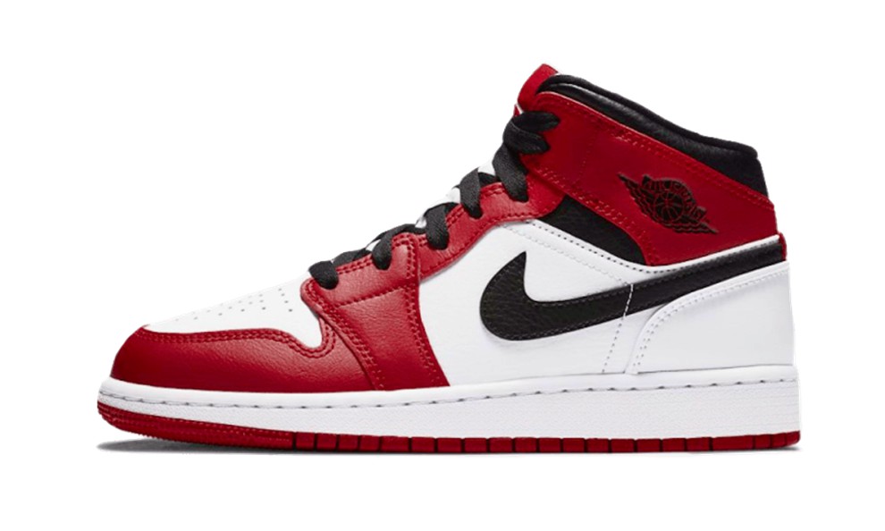 Nike Air Jordan 1 Mid Sko Chicago Hvid – billige sko,billige adidas sko,air sko